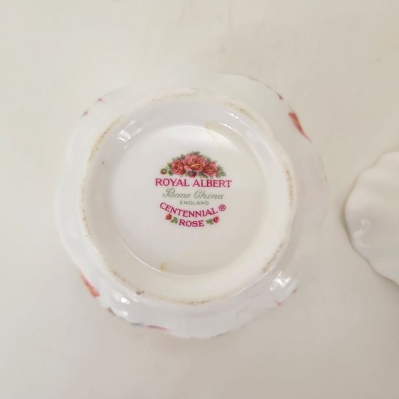 Royal Albert Centennial Rose Creamer and Open Sugar Bowl Set - Picture 3 of 9